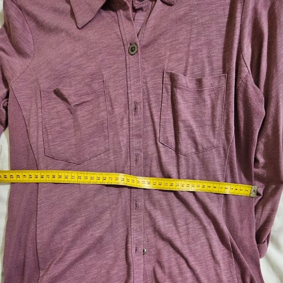 Style & Co. Lavender Buttoned Shirt - Picture 2 of 7